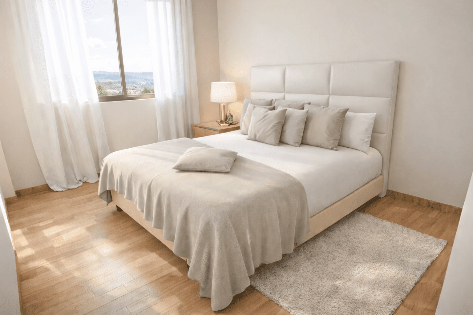 Minimal White Bedroom